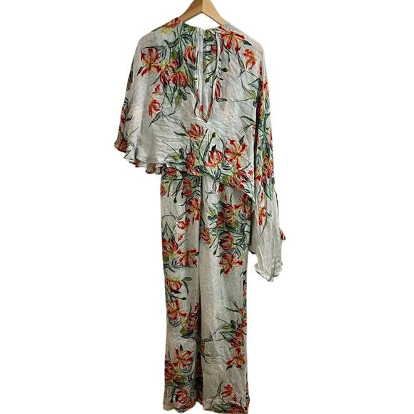 ALA Von Auersperg Floral Silk Jumpsuit Size XS Small - Picture 4 of 14